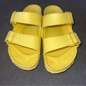 Birkenstock Eva Unisex Sandal Yellow Unisex Shoes Size 38 Color: Vibrant Yellow
